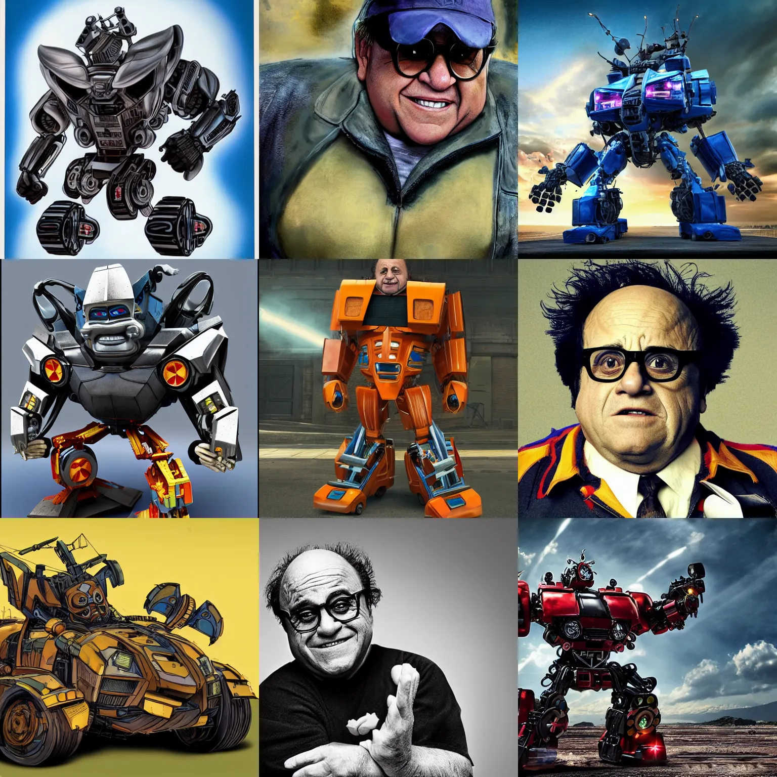 Prompt: danny devito as a transformer, realism, 8 k