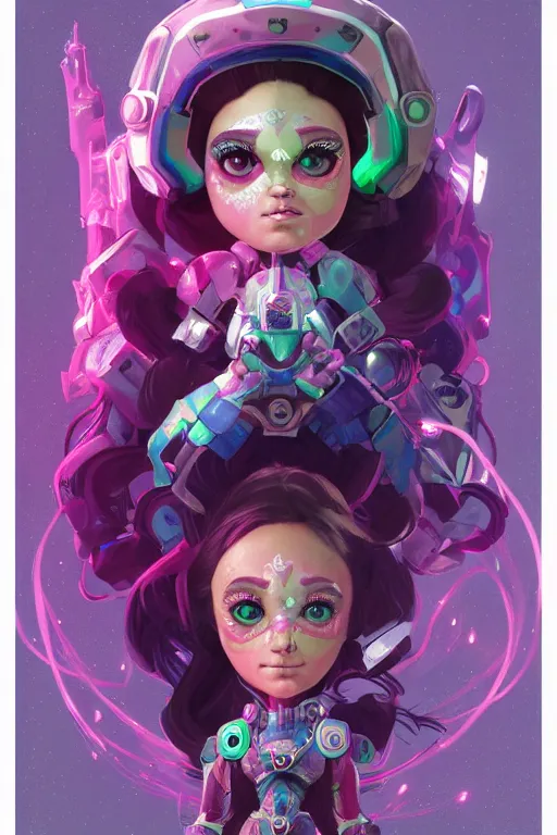 Image similar to symmetry!! portrait of bubbles power puff girl! alien in the style of horizon zero dawn, machine face, intricate, elegant, highly detailed, digital painting, artstation, concept art, smooth, sharp focus, illustration, art by artgerm and greg rutkowski and alphonse mucha, 8 k