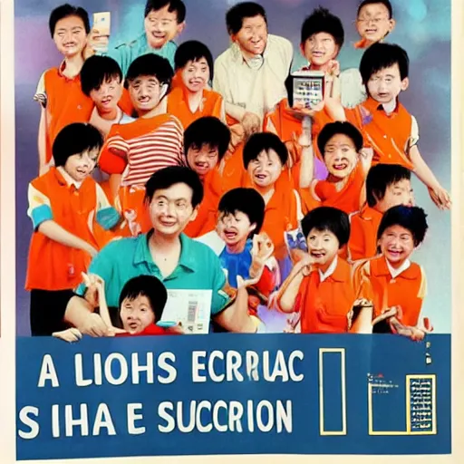 Image similar to a 1 9 9 0 s singaporean public education poster