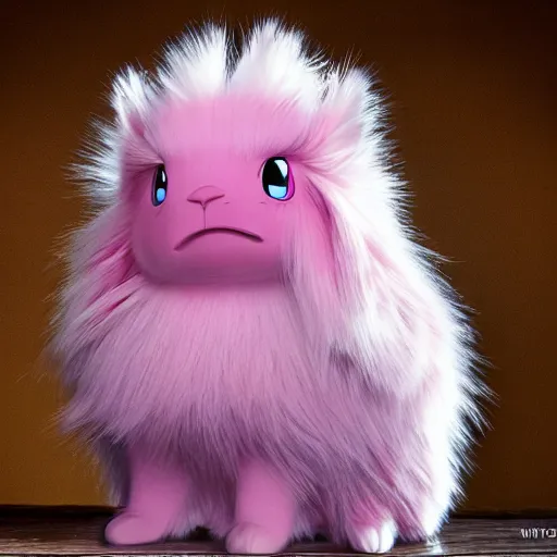 Image similar to national geographic professional photo of wigglytuff, award winning