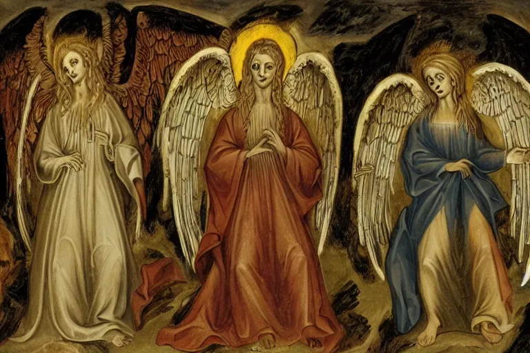 Image similar to the angels as described in the book of revelations