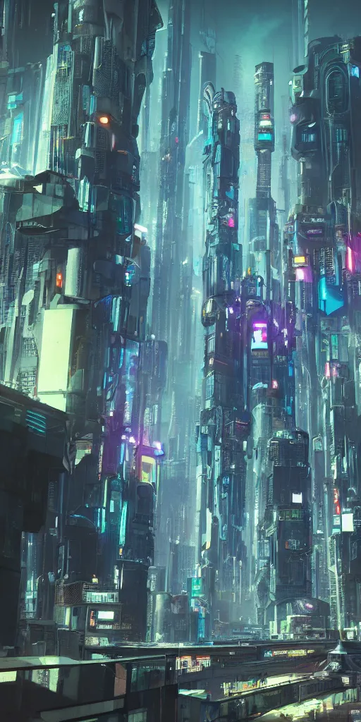 Prompt: a render of a beautiful cyberpunk futuristic city by gal barkin, octane renderer, sci - fi, cgsociety, fantasy