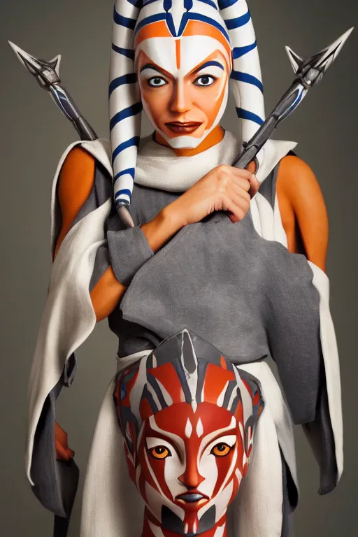 Image similar to portrait photo of ahsoka tano