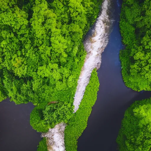 Image similar to river [ filled of milk ] [ drone view ]