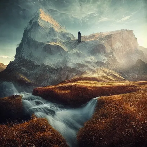 Image similar to michal karcz grunge painting of a beautiful landscape. , love theme, detailed, elegant, intricate, 4k,