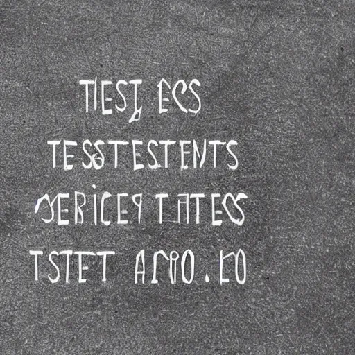 Prompt: tests