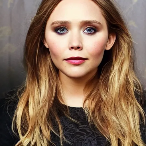 Image similar to elizabeth olsen mixed with jennifer lawrence