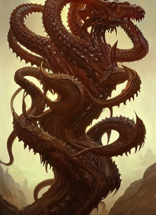 painting of the hydra, d & d, gruesome, monstrous, | Stable Diffusion ...