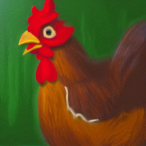 Image similar to a high quality photo of a chicken wearing a suit impressionism 8 k