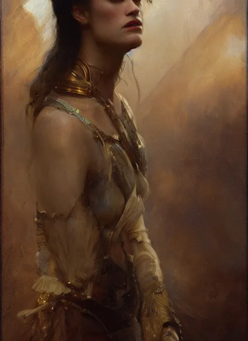 Image similar to mackenzie davis, detailed by gaston bussiere, bayard wu, greg rutkowski, maxim verehin, greg rutkowski, masterpiece, sharp focus, cinematic lightning