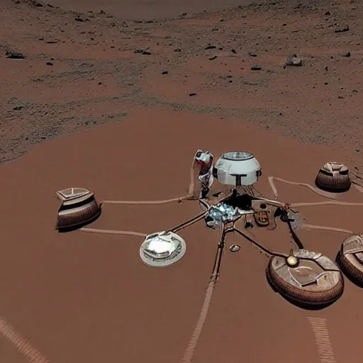 Prompt: Elon Musk estabilishing a colony on Mars