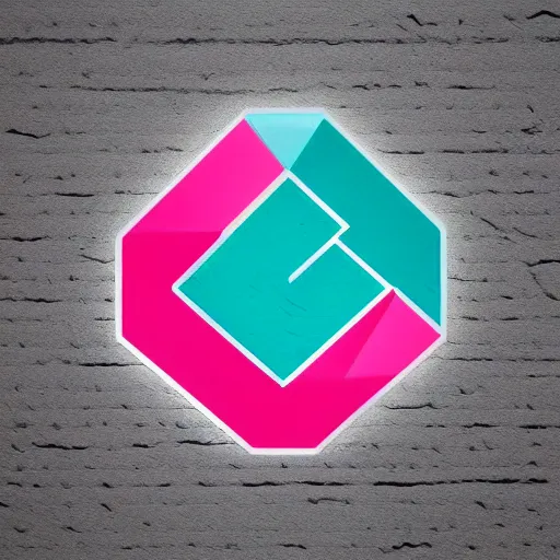 Prompt: logo letter G in gear teal and magenta, artstation, stylized, geometric