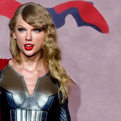 Image similar to Taylor swift as Thor