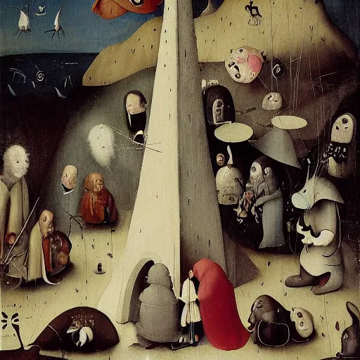 Image similar to hieronymus bosch's spirited away