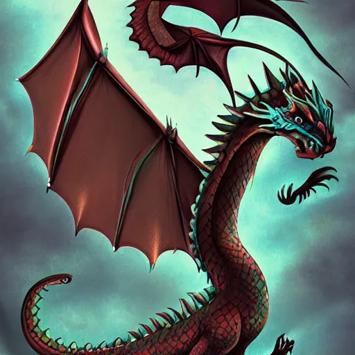 Prompt: dragon by addams charles