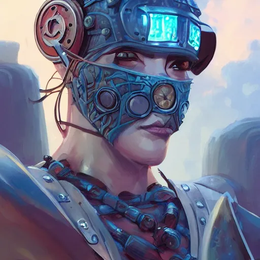 Image similar to cyberpunk viking helmet mask warrior goddess robot ninja fantasy, art gta 5 cover, official fanart behance hd artstation by jesper ejsing, by rhads, makoto shinkai and lois van baarle, ilya kuvshinov, ossdraws