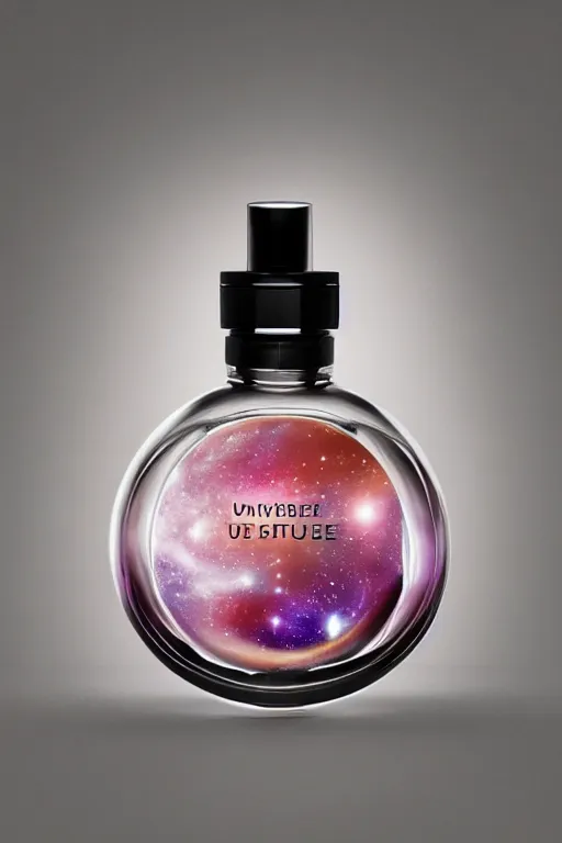 Image similar to Universe in a parfume bottle