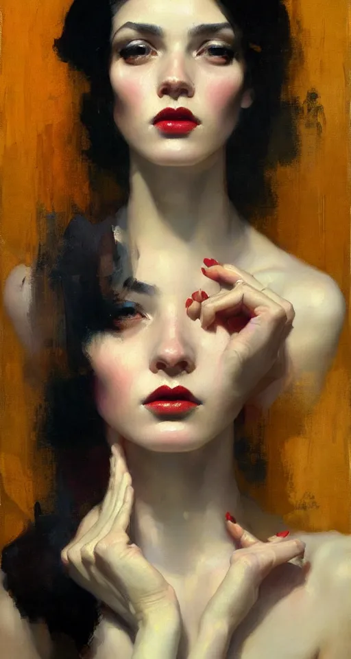 Prompt: benefit of all, ill of none, beauty portrait, impressionistic oil painting by malcom liepke, tom bagshaw, tooth wu, wlop, denis sarazhin, visible brushstrokes, highly detailed, award winning, masterpiece