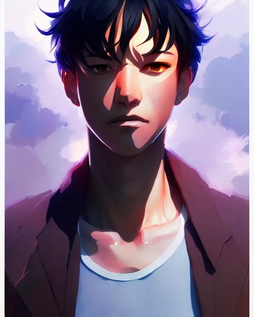 Image similar to morpheus, portrait shinkai makoto studio ghibli studio key hideaki anno sakimichan stanley artgerm lau rossdraws james jean marc simonetti elegant highly detailed digital painting artstation pixiv