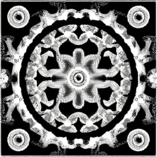 Image similar to 1 0 0, 0 0 0 hz cymatic pattern