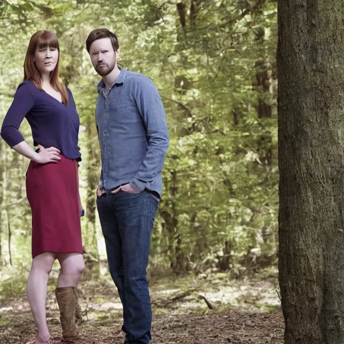 Image similar to amy bruni and adam berry portrait, kindred spirits tv show, 8 k,