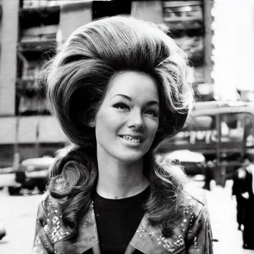 Image similar to 1 9 6 9 big hair day in new york