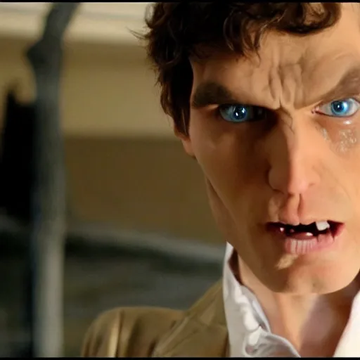 Image similar to Live Action Still of Jerma in A Clockwork Orange, real life, hyperrealistic, ultra realistic, realistic, highly detailed, epic, HD quality, 8k resolution, body and headshot, film still