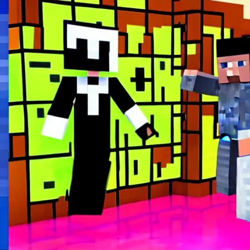 Image similar to minecraft enderman on the price is right