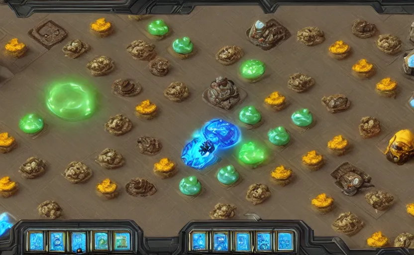 Prompt: cookie themed texture pack starcraft 2 screenshots