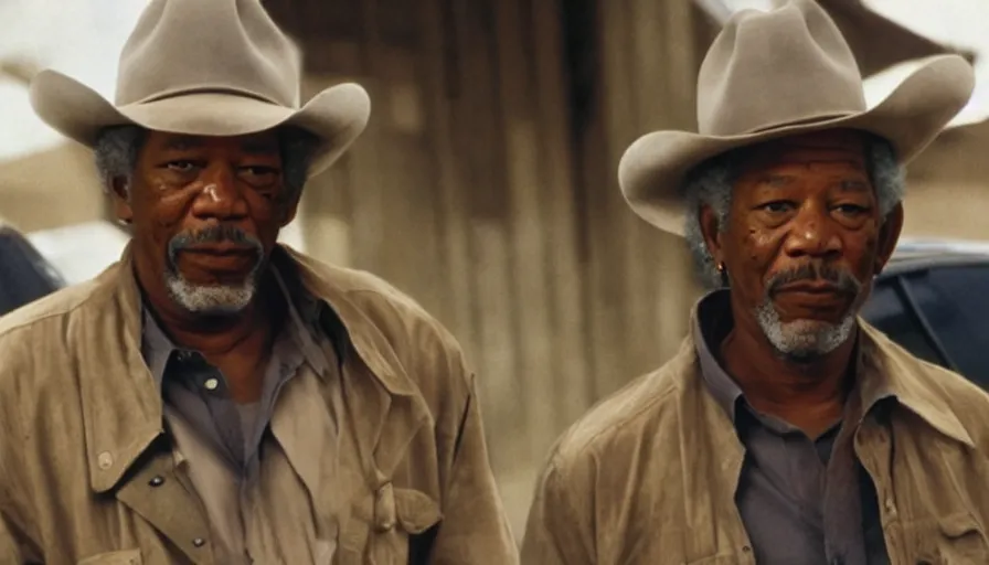 Image similar to morgan freeman as walker texas ranger