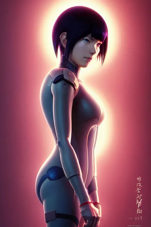 Image similar to weta disney pixar movie still portrait photo of ghost in the shell anime : : as motoko kusanagi by pixar : : by ilya kuvshinov, rossdraws, artgerm, maxim cover, octane render, 3 d, volumetric lighting, anti aliasing, raytracing : :