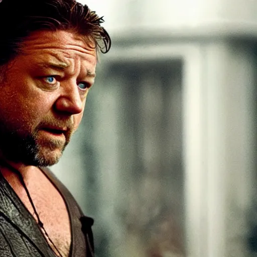 Prompt: cinematic shot of Russell Crowe as Pakku