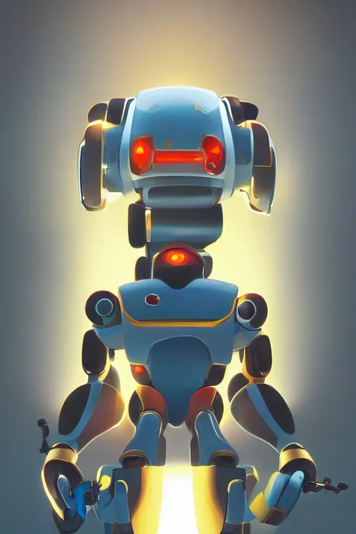 Image similar to metabots medabots medarotto medarot robot minimalist comics helmet mask neon cybereye, behance hd by jesper ejsing, by rhads, makoto shinkai and lois van baarle, ilya kuvshinov, rossdraws global illumination ray tracing hdr radiating a glowing aura