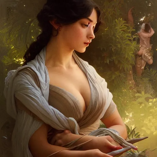 Prompt: turanga leela, intricate, elegant, highly detailed, digital painting, artstation, concept art, smooth, sharp focus, illustration, art by artgerm and greg rutkowski and alphonse mucha and william - adolphe bouguereau