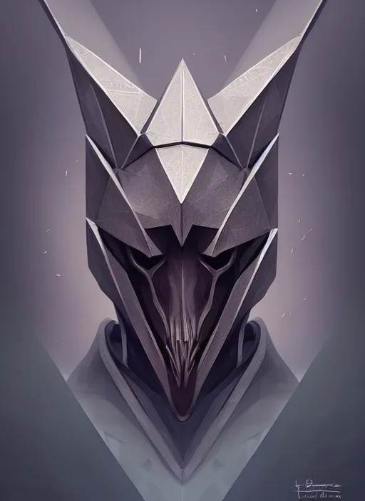 Image similar to anthropomorphic triangle in edgy tungsten hexblade, intricate, elegant, highly detailed animal monster, digital painting, artstation, concept art, smooth, sharp focus, illustration, art by artgerm, dwayne barlowe, trending on artstation and greg rutkowski and alphonse mucha, 8 k