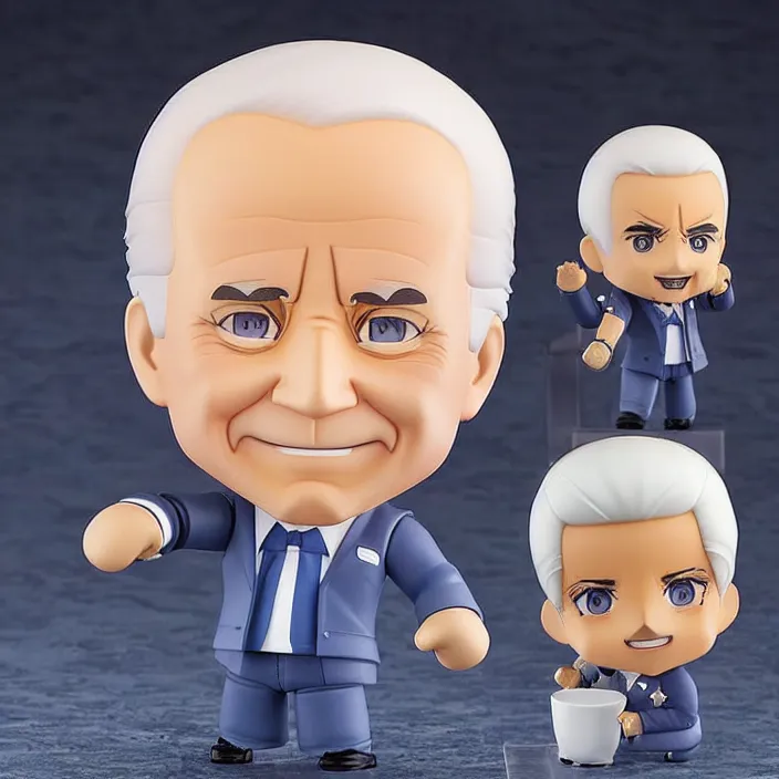 Image similar to joe biden, an anime nendoroid of joe biden, figurine, detailed product photo