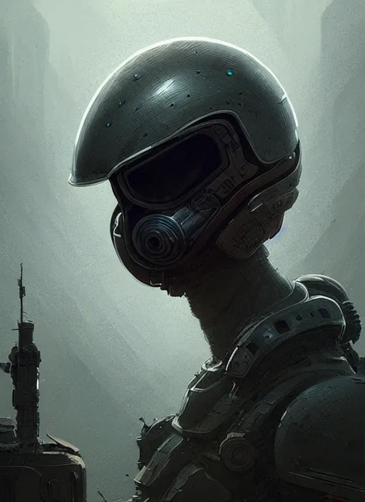 Prompt: a futuristic post apocalypse helmet highly detailed, digital painting, concept art, smooth, sharp focus, illustration, art by greg rutkowski