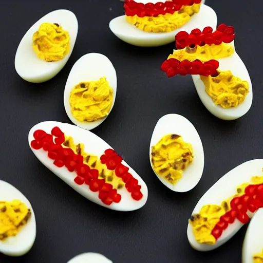 Image similar to deviled egg snake