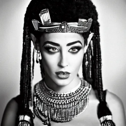 Image similar to cleopatra, modeling shoot