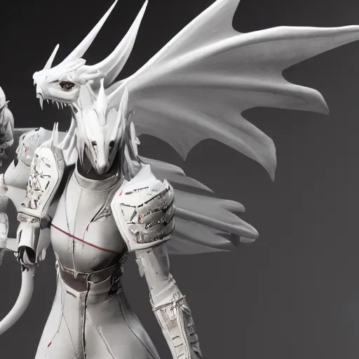 Image similar to lightning white dragon in destiny 2 3 d render