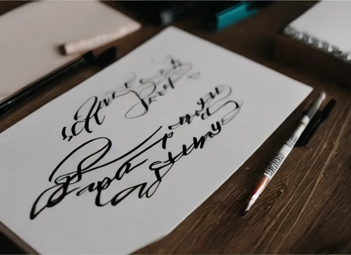 Image similar to beautiful handwriting style lettering