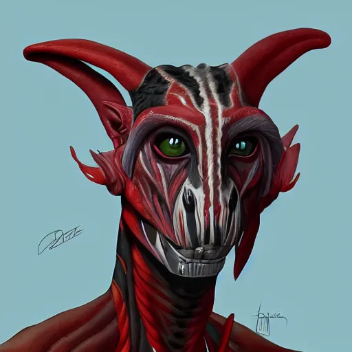 Prompt: character digital painting of a Yautja, hyperdetailed, trending on Artstation