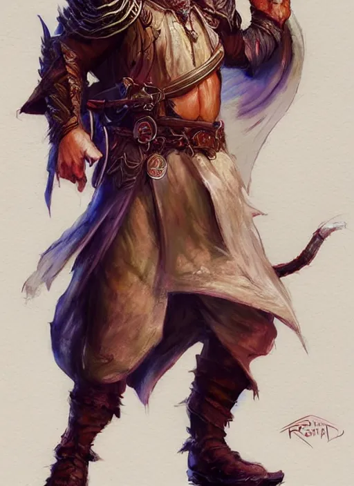 Image similar to asian with medium black hair man looks belly point of view, dndbeyond, bright, colourful, realistic, dnd character portrait, full body, pathfinder, pinterest, art by ralph horsley, dnd, rpg, lotr game design fanart by concept art, behance hd, artstation, deviantart, hdr render in unreal engine 5