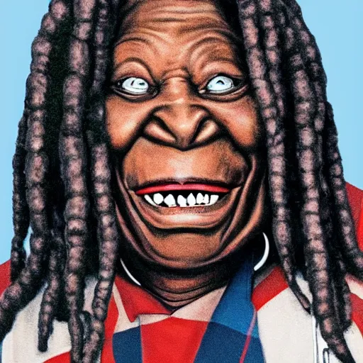 Prompt: a whoopi goldberg monster