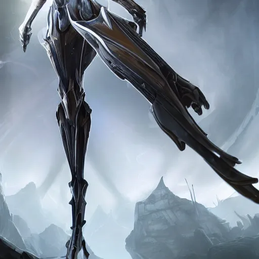 Image similar to ant pov from the floor, looking up at a giant beautiful and stunning female warframe, walking over you, unaware of your tiny existence, towering over the camera, off-white plated armor, slick elegant design, sharp claws, full body shot, highly detailed art, epic cinematic shot, realistic, professional digital art, high end digital art, DeviantArt, artstation, Furaffinity, 8k HD render, epic lighting, depth of field