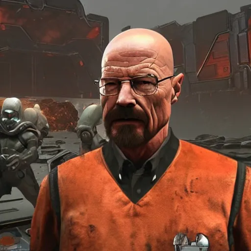 Image similar to Walter White in Doom eternal