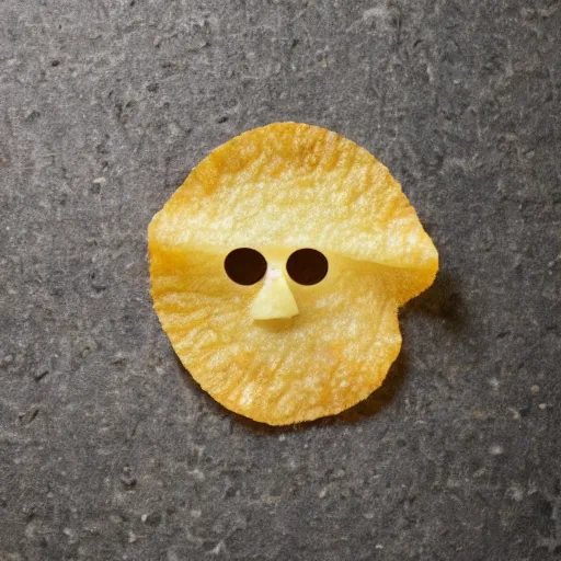 Prompt: potato chip made of human flesh