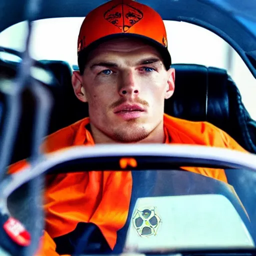 Image similar to max verstappen as jesse pinkman in breaking bad