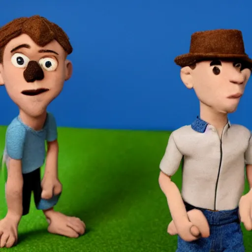 Prompt: clayton ray huff claymation