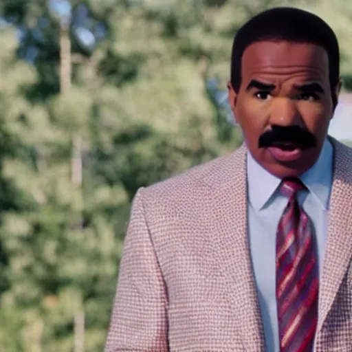 Image similar to film still of Steve Harvey starring in Stranger Things